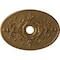 Ekena Millwork Alexa Ceiling Medallion (Canopies up to 5 5/8"), 30 3/4"W x 21 1/4"H x 3 7/8"ID x 1 5/8"P, Pale Gold CM21X30ALPAS - alternate 1